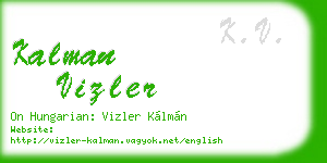kalman vizler business card